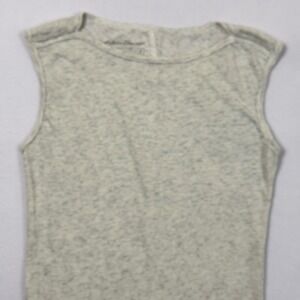 Eddie Bauer Womens Gray Heathered Sleeveless Boat Neck Tank Top Size Medium